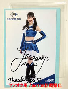 ファイターズガール 塩澤美咲 直筆 サイン入り ハイライトフォト ポストカードサイズ ブロマイド 日本ハムファイターズ 【検索ワード BBM】