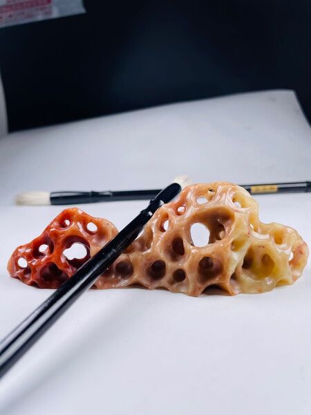 006中国 水石 古玩 寿山石 太湖石 青田石 鉱物 印材 筆置き箸置き茶道具