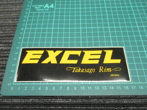 ♪送料全国一律185円♪ 未使用品 TAKASAGO/EXCEL 大 ステッカー（タカサゴ/エキセル/Hリム/Uリム/Z1/Z2/H2/KH/SS/GS400/GT380/CB400F/CB750