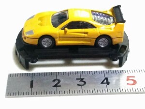 送料２００円〜京商1/100　フェラーリミニカー 　Ｆ４０ コンペディオーネ　イエロー　サークルＫサンクス　1954559