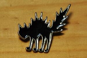 USA インポート Pins Badge ピンズ ピンバッジ ラペルピン 画鋲 ピン 黒猫 ネコ Anarchy black cat ブラックキャット アナーキー PUNK 100