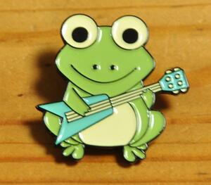 USA インポート Pins Badge ピンズ ピンバッジ ラペルピン 画鋲 ピン カエル ウクレレ ROCK ロック ギター