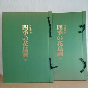 Art hand Auction Seasonal Flower and Bird Paintings, 2 volumes by Yoji Kawanami, limited to 500 copies, Japanese binding, large, Japanese painting, Japanese art, Painting, Art Book, Collection, Catalog