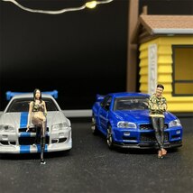 1/64スケール(2Pセット)レジン彫刻モデル,カモフラージュスタイル,セクシーな女性と男性のシーンミニチュアモデル_画像3