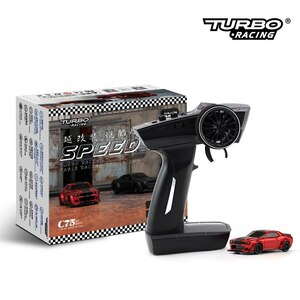 1/76 scale turbo racing - remote C75 model control electric Mini LAP top, remote control attaching (Red)