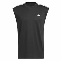 ☆adidas スポーツウェア ノースリーブ メンズ オールワールド タンクTシャツ ブラックとホワイトのセット_画像1