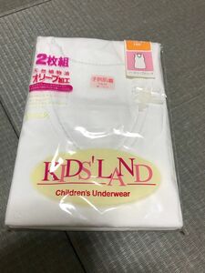 新品・未開封　BYC 女児　ノースリーブスリーマ　160 キッズランド　２枚組　綿100% アンダーウエアー　ガールズ　子供肌着