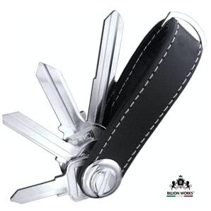 キーケース メンズ マルチツール型 キーホルダー 本革 スマートキーケース ブラック