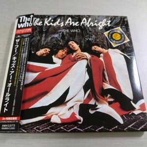 紙ジャケットCD　THE WHO / KIDS ARE ALRIGHT ザ・フー キッズ・アー・オールライト