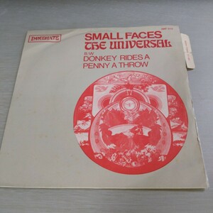 フランスオリジナル SMALL FACES / THE UNIVERSAL スモール・フェイセス シングルレコード