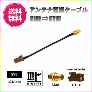 BUST BEAT 地デジ パイオニア カーナビ アンテナ 変換 ケーブル SMA GT16 ワンセグ 1セグ フルセグ 12セグ 対応