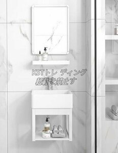 家庭用壁掛け式手洗器キャビネット組み合わせ家庭用簡易セラミックス洗面台池 2色から選択可能