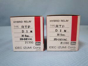 IDEC HYBRID RELAY RTP-D1N 30Sec 200-240VAC タイマーリレー*2個