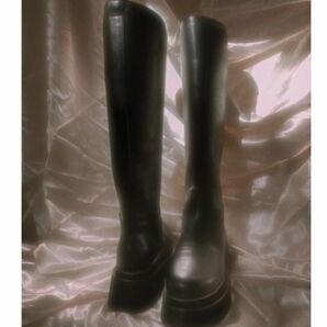 新品未使用　定価¥23,100 fiction tokyo Track Sole Long Boots 厚底 ブラック