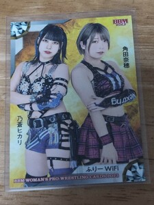 BBM2023 女子プロレスカード レギュラーカード　フリーWiFi　角田奈穂　乃蒼ヒカリ