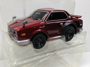 プルバックカー @CAR.110 日産 スカイラインGT-R 箱スカ 赤メタリック ドライブタウン 