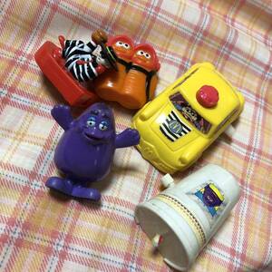  McDonald's Hamburglar Grimace car zen my toy extra happy set 