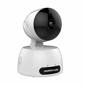 【送料無料】Homscam ネットワークカメラ 見守りカメラ ベビーモニター 200万画素 1080P 監視 暗視 動体検知 音声双方向