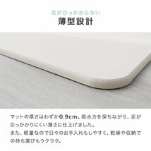 ★新品・送料無料★【セール・２個セット】珪藻土バスマット Sサイズ 40cm×30cm アスベスト検査済 安全 軽量 防カビ 消臭抗菌速乾 お風呂_画像4