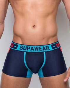 即決正規品新品 スパウエア SUPAWEAR CYBORG TRUNK -CYBER CYAN -S-ネイビーブルー ボクサートランク 現品表記サイズ S