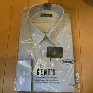 送料無料　新品 GENT’S 長袖ワイシャツ 41-80 ドレスシャツ 形態安定 無地　送料込み