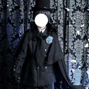 黒執事シエル豪華セット葬式礼服メンズスーツコスプレ衣装の画像1