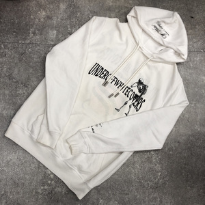 ●OFF-WHITE オフ ホワイト UNDERCOVER アンダーカバー 19AW SKELETON RVRS HOODIE リバーシブル ジップ パーカー White ホワイト 白 104