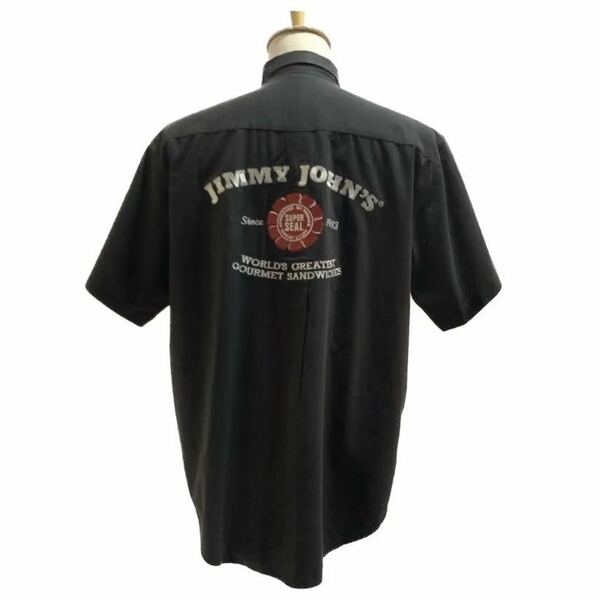 Jimmy John's ジミージョンズ 刺繍 半袖シャツ 6656