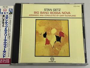【CD美品】big band bossa nova/stan getz/黒いオルフェ/スタン・ゲッツ＆ゲイリー・マクファーランド【日本盤】