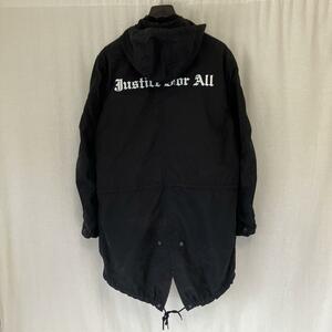 Supreme カニエ着 Justice for all モッズコート 黒S　フィッシュテール　KANYE WEST