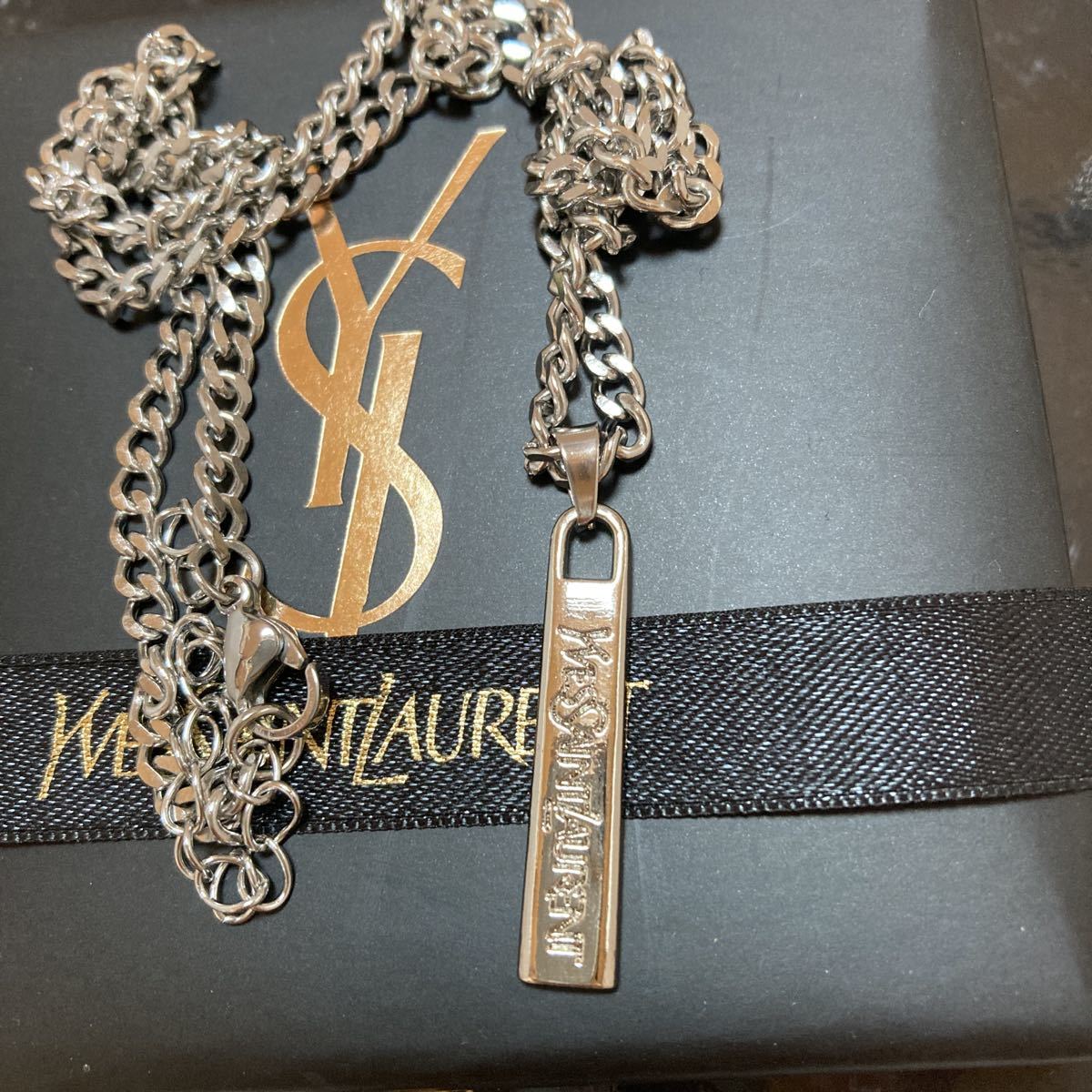 年最新Yahoo!オークション  ysl ネックレス ロゴの中古品・新品