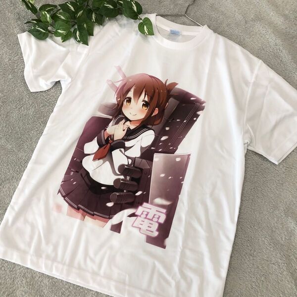 艦これ 電 プリントドライTシャツ メンズ L