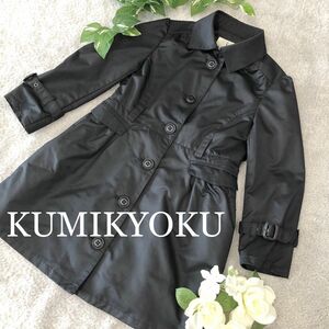 美品】KUMIKYOKU 組曲 スプリングコート 100-110 キッズ ブラック