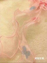 ピンク　キッズ　ヘアアクセサリー　リボン　レースリボン　子供用髪飾り　ちょうちょ　ヘアクリップ　発表会　卒園式　入園式　入学式_画像9