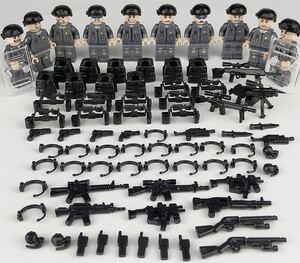 警察　10体セット　武器付き　軍隊　戦士　ブロック　ミニフィグ レゴ　LEGO 互換 ミニフィギュア hk3