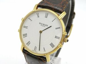◆1円◇稼働◇　BALMAIM　　K18　ホワイト　クオーツ　ユニセックス　腕時計　　D31401