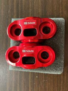 Solute aluminium shaving (formation process during milling) CNC processing steering wheel upper holder red anodized aluminum 