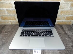 H49☆apple★MacBook Pro (Retina, 15-inch, Late 2013) ★液晶画面割れ、SSD無し、ジャンク品