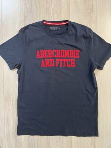 ◆ Abercrombie&Fitch (アバクロ) Tシャツネイビー　メンズ L
