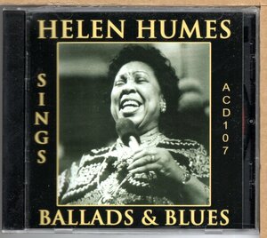 【新品CD】HELEN HUMES / SINGS BALLADS ＆ BLUES