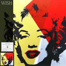 【真作】【WISH】アンディ・ウォーホル Andy Warhol「Golden Marilyn 11.42」シルクスクリーン 30号 大作 サンデーモーニング版#23082585_画像1