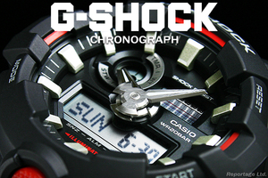 海外限定生産逆輸入モデル CASIO カシオ G-SHOCK Gショック 多彩な機能 1/100秒クロノ搭載 フルオートカレンダー新品BKRD