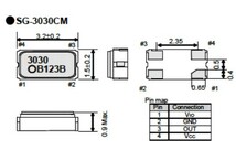 EPSON製　SG-3030CM 32.768000KHz (X1B000211000112) B 10個テープカット品　表面実装　高精度　時計用　水晶発振器_画像3