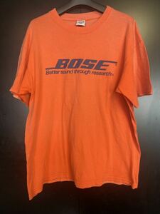 90'S当時物 BOSE Tシャツ ヴィンテージ サイズL USA製　企業Tシャツ　ボーズ anvilタグ　Apple 