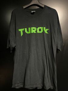 激レア当時物 TUROK ゲームTシャツ ヴィンテージ サイズXL ブラック　テュロック ゲームゲームTシャツ　コピーライト　