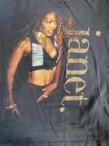 希少90'S当時物JANET JACKSON Tシャツ ヴィンテージ サイズL ブラック　ジャネットジャクソン コピーライト　MADONNA USA製 オフィシャル_画像3