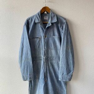 70s USA made Lee Union-Alls herringbone coverall 40 Lee Vintage all-in-one coveralls Work 