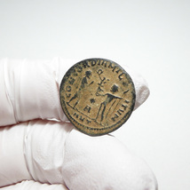 【古代ローマコイン】Maximian（マクシミアヌス）クリーニング済 ブロンズコイン 銅貨 アントニニアヌス (HSfTaV3nbk)_画像6