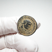 【古代ローマコイン】Maximian（マクシミアヌス）クリーニング済 ブロンズコイン 銅貨 アントニニアヌス (HSfTaV3nbk)_画像3
