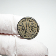 【古代ローマコイン】Constantine II（コンスタンティヌス2世）クリーニング済 ブロンズコイン 銅貨 フォリス(dBnkiK7KBb)_画像5